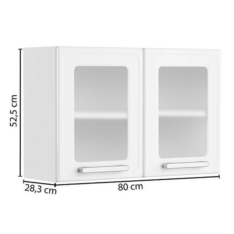 Armário Aço Duplo Médio Vd Gourmet 7006710 Branco