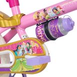 Bicicleta Infantil Nathor Princesas R12 Aro 12 com Rodinhas Branco Rosa e Dourado