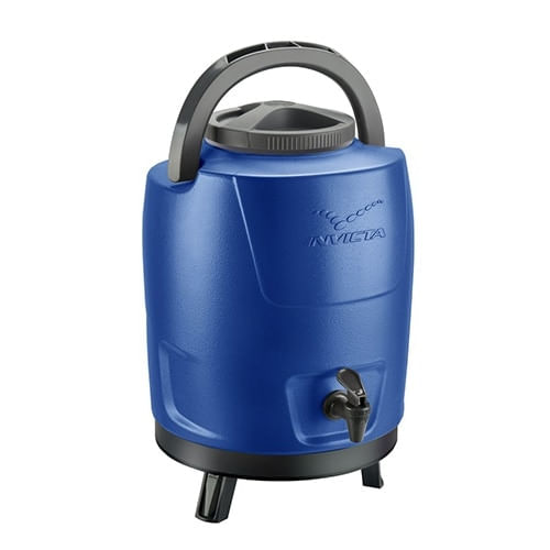 Botijão Térmico 9 L Tripé Incess Blue Invicta