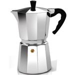 Cafeteira Ingá Import Italiana 12904 9 Xícaras Prata Alumínio