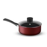 Conjunto de Panela Rochedo R2I1H4C11 com 10 Peças Alumínio Vermelha