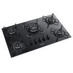 Cooktop Itatiaia Essencial 3700000194 5 Bocas Acendimento Automático Tripla Chama Preto