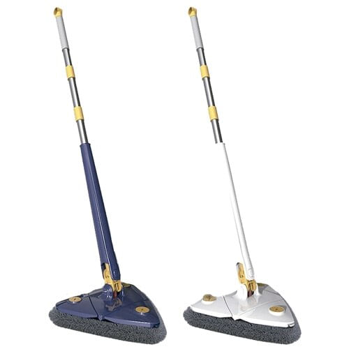 Esfregão Mop Ke Home 7781 Triangular 360° Azul Inox