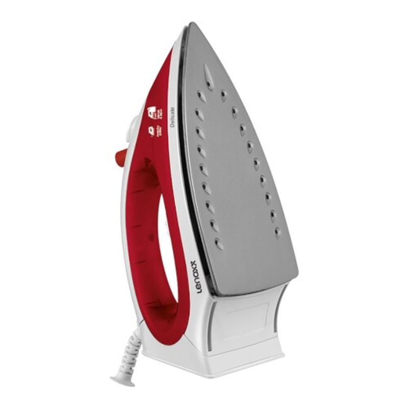 Ferro de Passar Roupas a Vapor Lenoxx PFF657 Delicate 1400 W Branco Vermelho