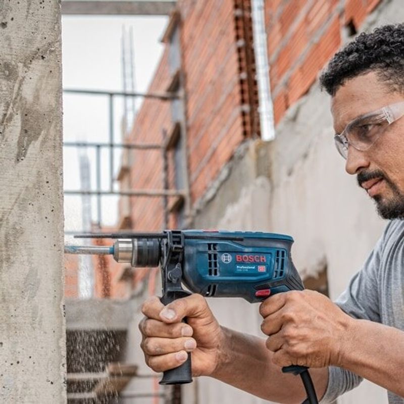 Furadeira de Impacto Bosch GSB 13 RE Male 13 mm 750W  Azul