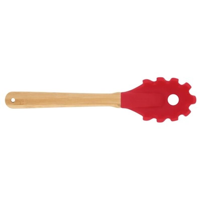 Garfo para Massa de Silicone Mor Bamboo 008559 Vermelho