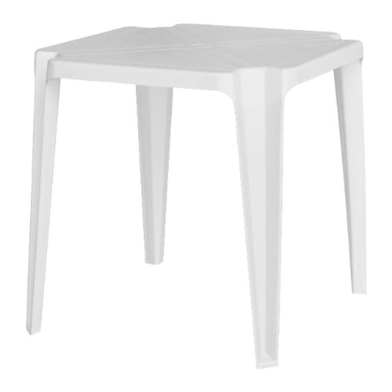 Mesa Plástica For Plast Monobloco 944 Quadrada Branca