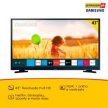Smart TV 43" LED Full HD Samsung UN43T5300AGXZD, 2 HDMI, 1 USB, Wi-Fi