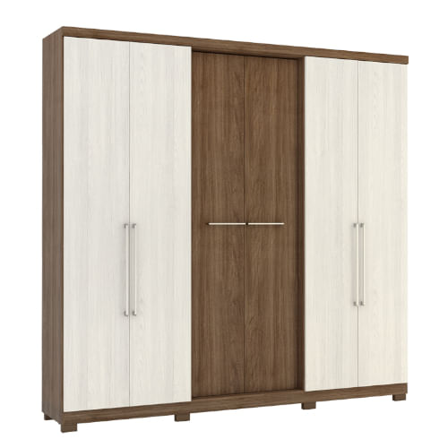 Guarda-roupa THB Passione Plus em MDP MDF 6 Portas 4 Gavetas
