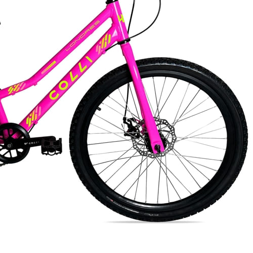 Bicicleta Colli Londres 227.19D 24 Aro 21 Marchas Rosa Neon